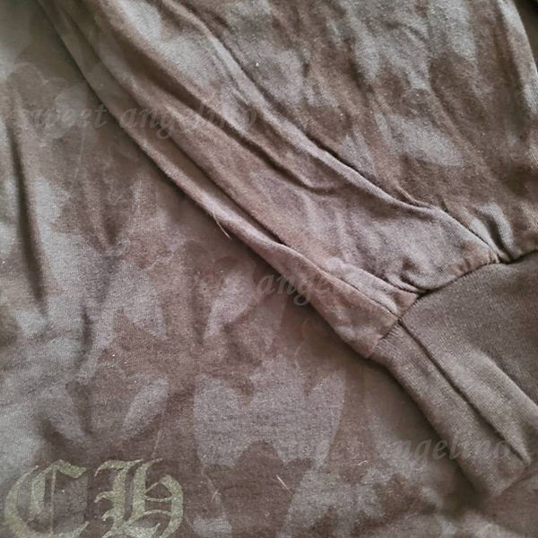 クロムハーツ★セメタリークロス コピー スクロールロゴ 長袖 tシャツ ch10236