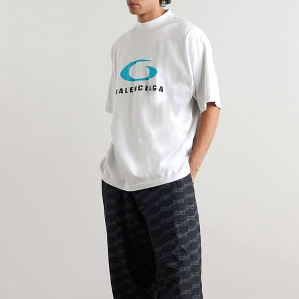 バレンシアガ コットンジャージー オーバーサイズ tシャツ 764235trvc29059