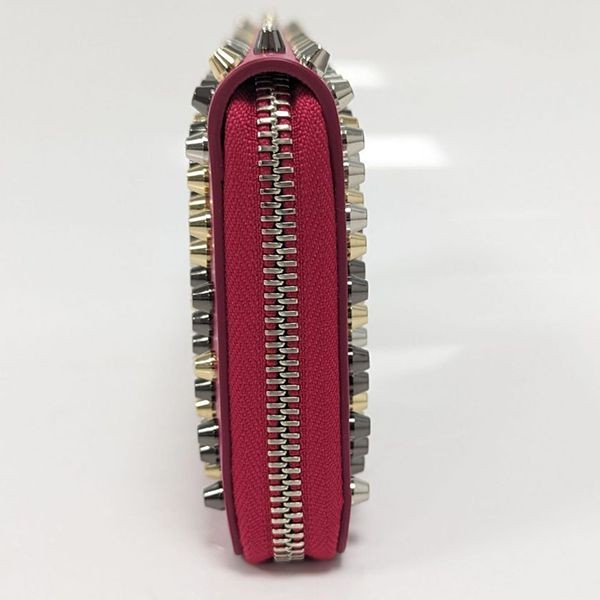 ルブタン長財布 コピー 希少なピンクのパネトーネ lb10126