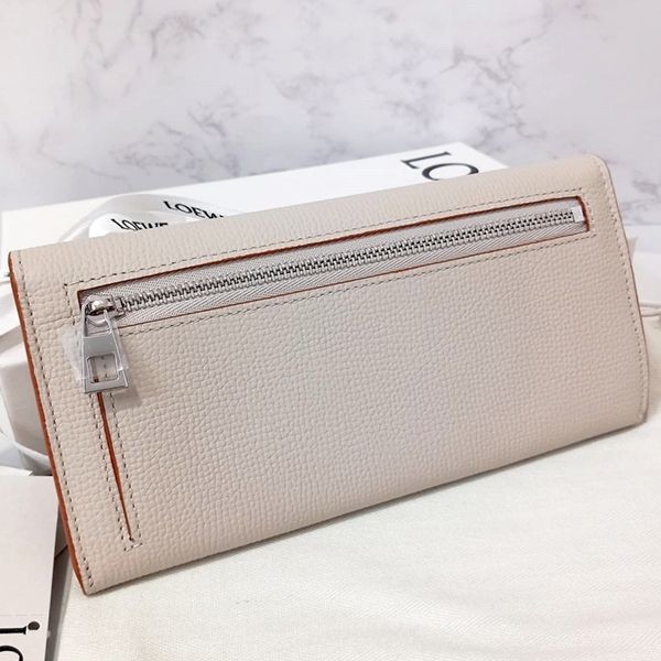 ロエベ アナグラム パチモン フラップ 長財布☆c821acwx01