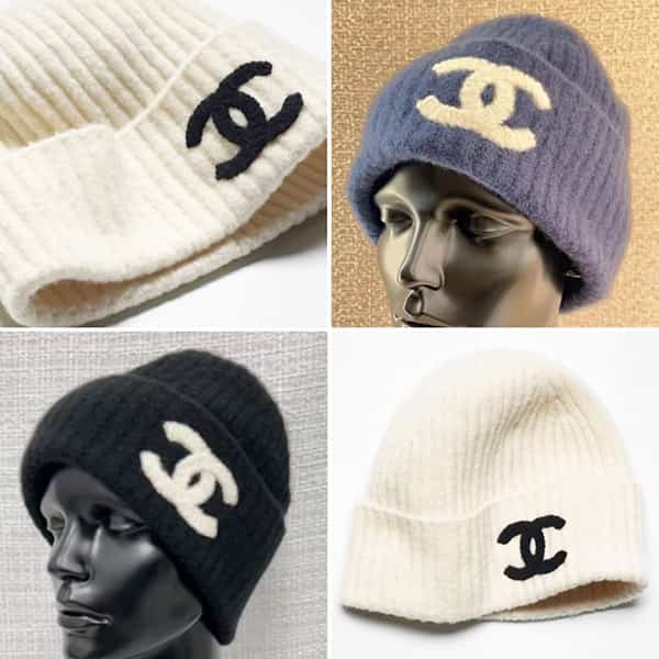 シャネル ニットキャップ カシミヤ & シルク aaa590 b18531 10800