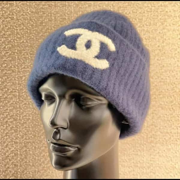 シャネル ニットキャップ カシミヤ & シルク aaa590 b18531 10800