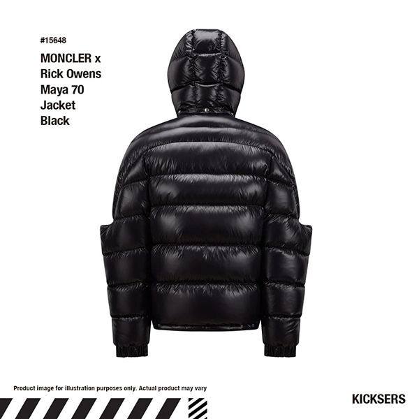 モンクレール リックオウエンス パチモン maya 70 jacket blackマヤ リックオウエンス20961a0