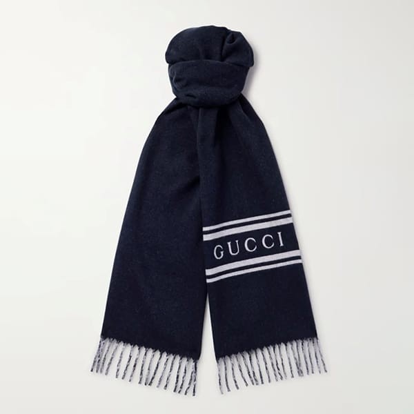 グッチ スーパーコピー ロゴ ウール カシミヤ マフラー gc0002