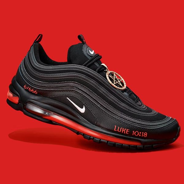 サタンシューズ 偽物 ナイキ air max 97 satan shoes♪限定希少