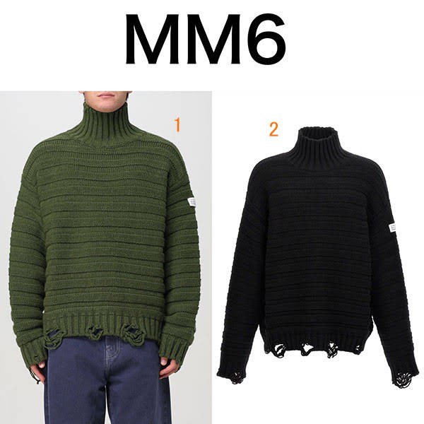 人気商品★メゾン マルジェラ ドロップ ウール セーター ダメージ 長袖 sh0ha0004m13040