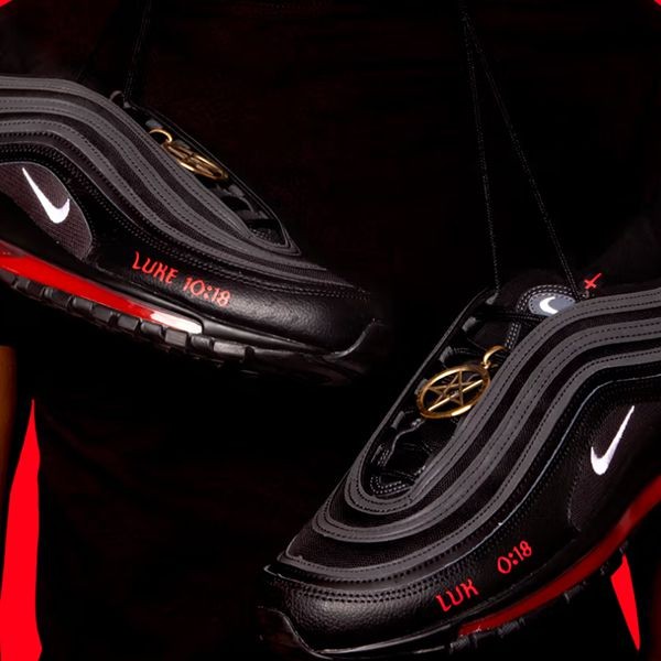 サタンシューズ 偽物 ナイキ air max 97 satan shoes♪限定希少