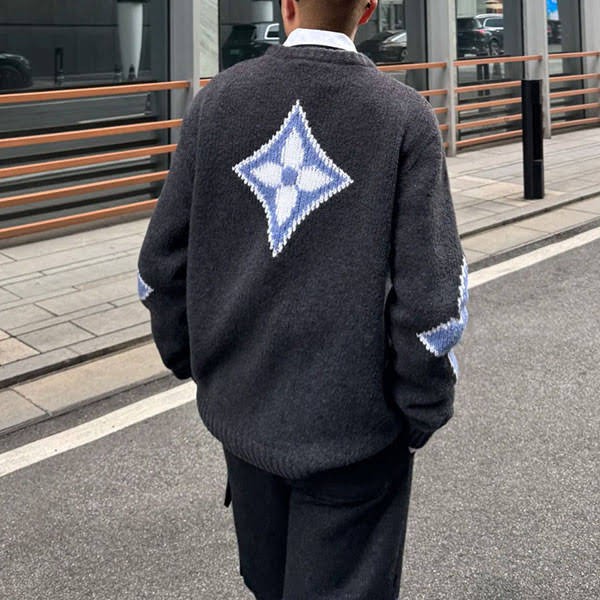 ルイヴィトン n級品 ウールミックス ニットセーター ロゴ入 1agjh2
