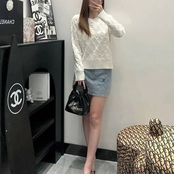 シャネル マットラッセ カシミアニット n級品 p78371 k11253 nzl51