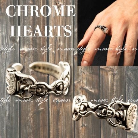 入手困難品！クロムハーツ ダブルダガーオープンリングBランク 偽物 ch121712