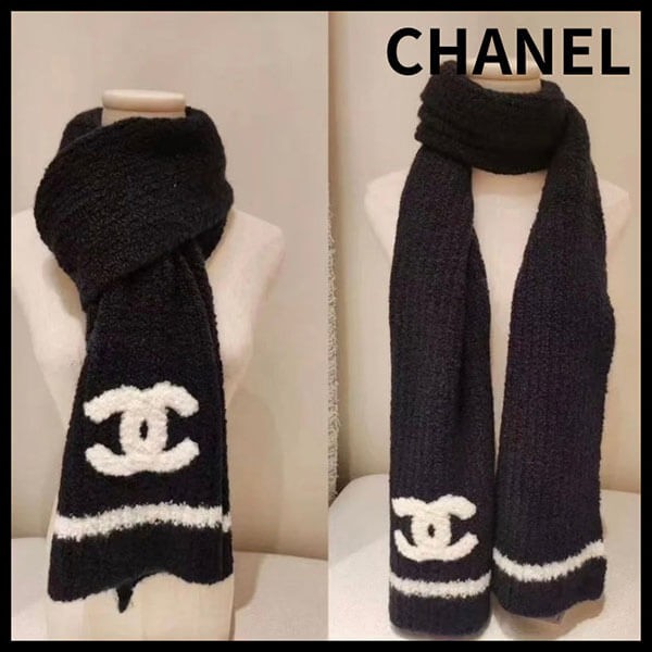 冬に大活躍♪シャネル カシミア CCロゴ マフラー Chanel CC logo muffler