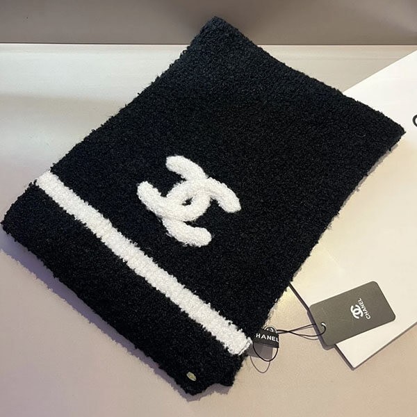 冬に大活躍♪シャネル カシミア CCロゴ マフラー Chanel CC logo muffler
