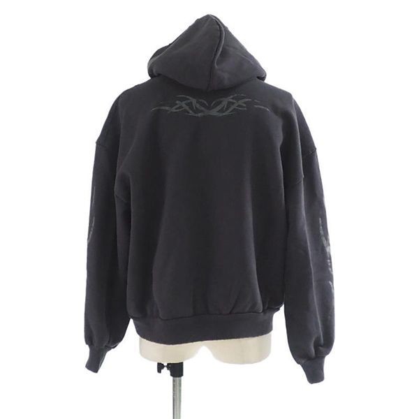 使い勝手良し☆バレンシアガ Tacky ロゴ コットン フーディ M[RESALE]bl12071