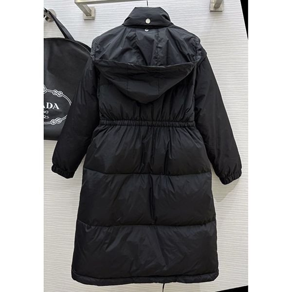 ◆プラダ◆レディース Re-Nylon ロング ダウンコート 2way★292132_1WQ9