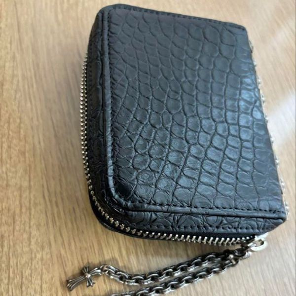 クロムハーツ 3 SIDE ZIP ALLGTR 財布 アリゲーター クロコ 偽物 ch12188