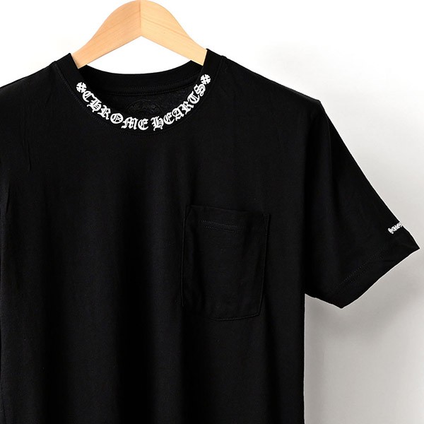 新デザインクロムハーツ ネック ロゴ 半袖 Tシャツ スーパーコピー 2412018