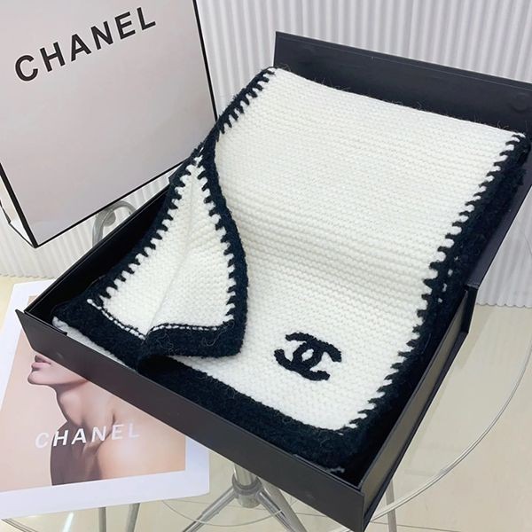 【シンプルにかわいい♡】シャネル マフラー パロディcc11303