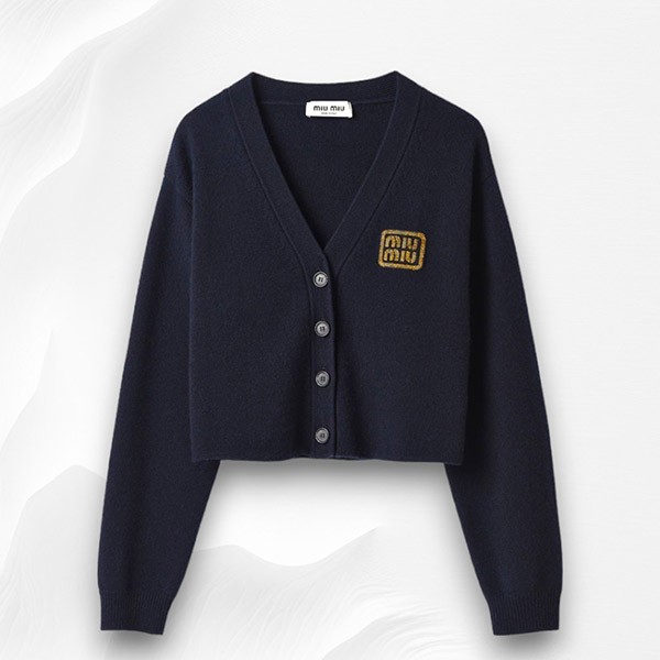 注目度NO.1ミュウミュウ コピー＊Cashmere knit cardigan カシミヤニットカーデ＊MMF865_103Z