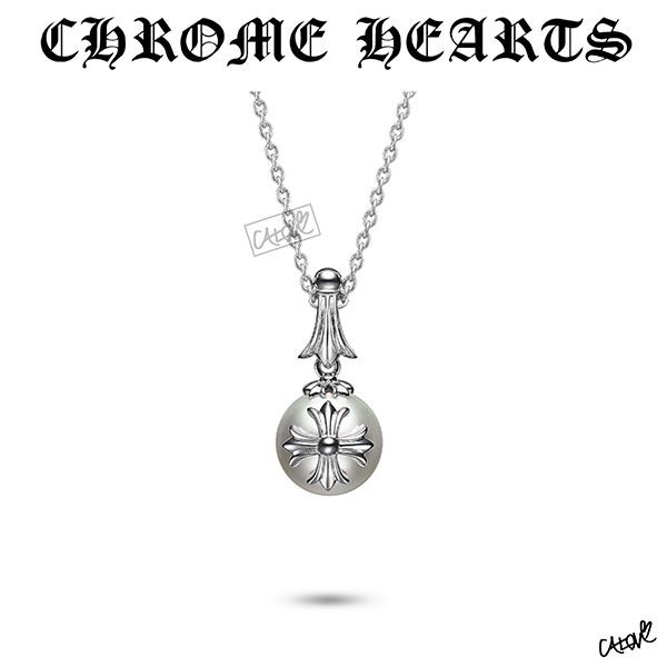 ＋クロムハーツ ミキモト N級品【ホワイト南洋パールペンダント】18K ch12176