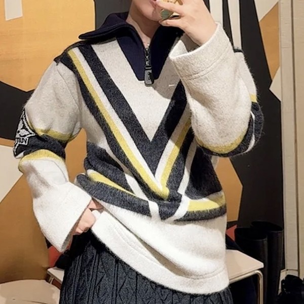 ルイヴィトン LV ストライププルオーバー スーパーコピー 1AGBZQ