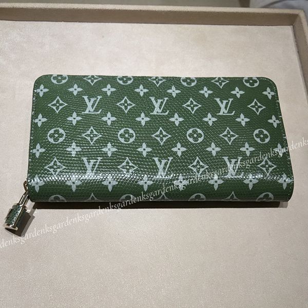 ルイヴィトン lv リザード ジッピーウォレット 偽物 南京錠付き n96955