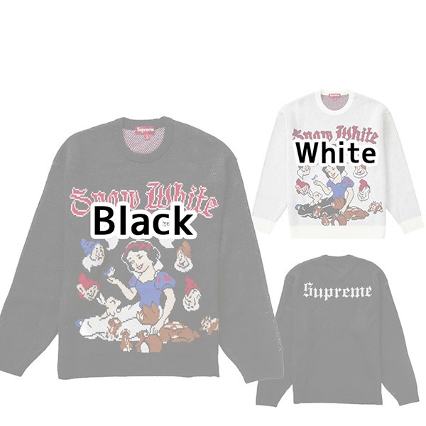 送料無料シュプリーム 偽物★Snow White Sweater スノーホワイト 白雪姫 セーター 2412009