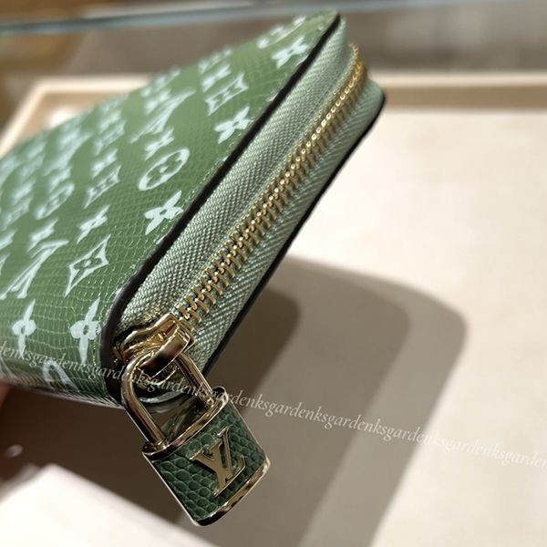 ルイヴィトン lv リザード ジッピーウォレット 偽物 南京錠付き n96955