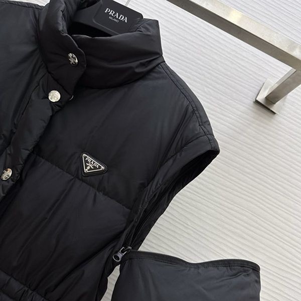 ◆プラダ◆レディース Re-Nylon ロング ダウンコート 2way★292132_1WQ9
