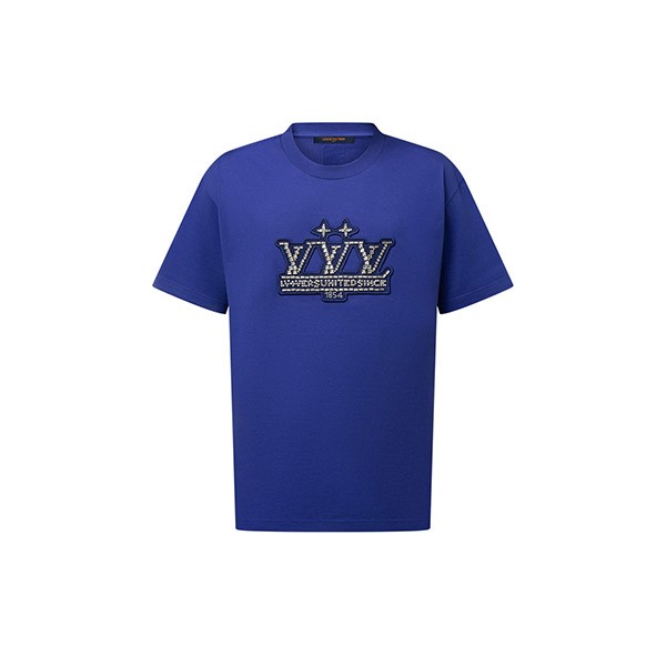 【シンプル☆】ルイヴィトン コピー エンベリッシュドコットンTシャツ 1AHCNN