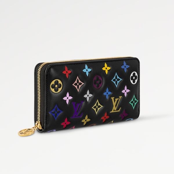 新デザインルイヴィトン LV × TM 村上隆 コピー ジッピー・ウォレット 長財布 M14096