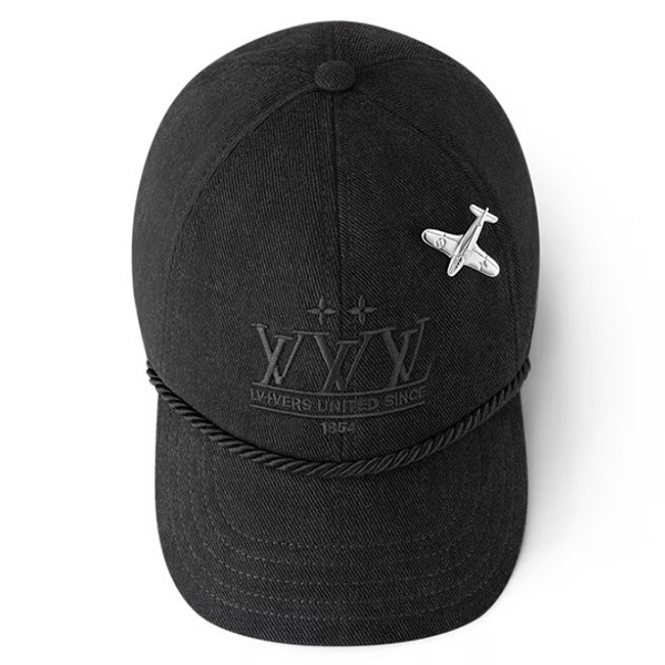 すぐ届☆【飛行機のブローチがアクセント♪】ルイヴィトン★キャップ 偽物 LV プレーン M5012M