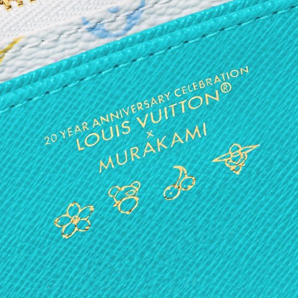 ルイヴィトン LV × TM ジッピー 長財布 コピー ブルー ロゴ M14158