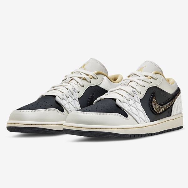 ナイキ ジョーダン1 Low Beaded Swoosh 偽物★海外限定 bs250115