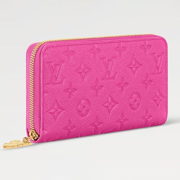 ルイヴィトン LV × TM コラボ ジッピー 長財布 偽物 ピンク ロゴ M13618