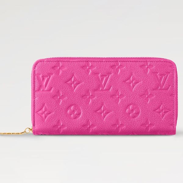ルイヴィトン LV × TM コラボ ジッピー 長財布 偽物 ピンク ロゴ M13618