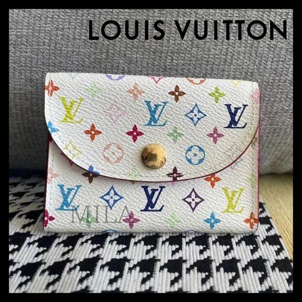 ルイヴィトン 村上隆 コラボ☆LV × TM パチモン ポルトモネ・ロザリ 財布 M13399