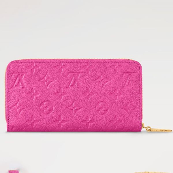 ルイヴィトン LV × TM コラボ ジッピー 長財布 偽物 ピンク ロゴ M13618