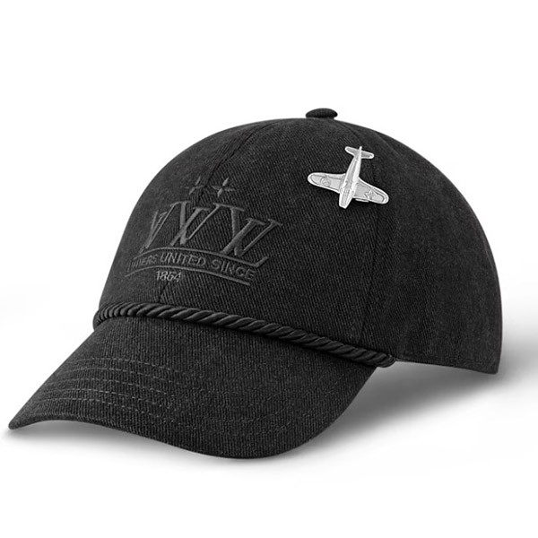 すぐ届☆【飛行機のブローチがアクセント♪】ルイヴィトン★キャップ 偽物 LV プレーン M5012M