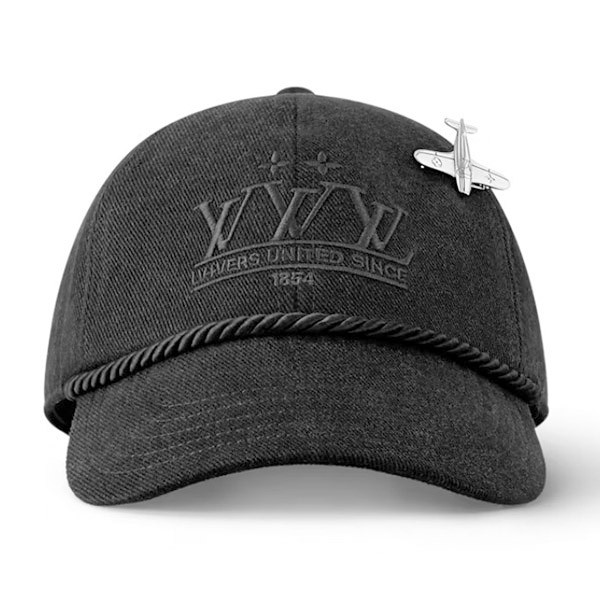 すぐ届☆【飛行機のブローチがアクセント♪】ルイヴィトン★キャップ 偽物 LV プレーン M5012M