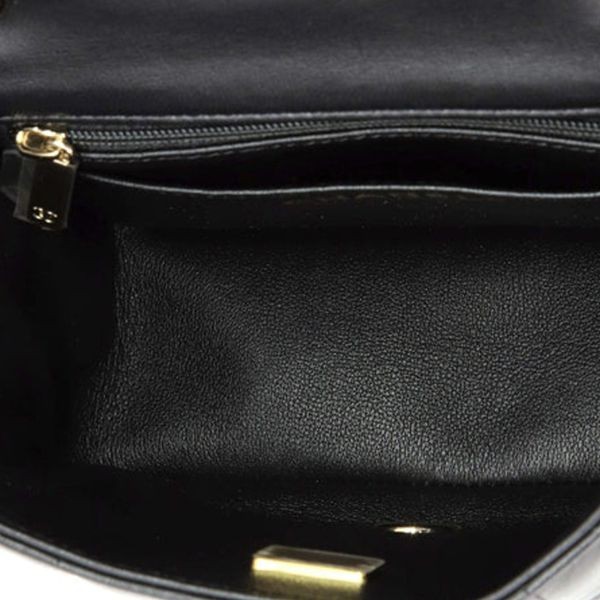 ★シャネル モナコ 偽物★ブラック シャンパンゴールド金具 cc250115