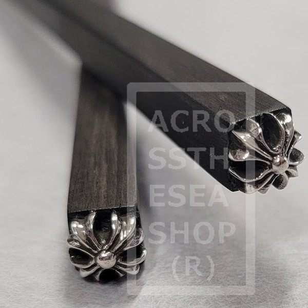クロムハーツ 黒檀のお箸 偽物 CH Plus プラス CHOPSTICKS