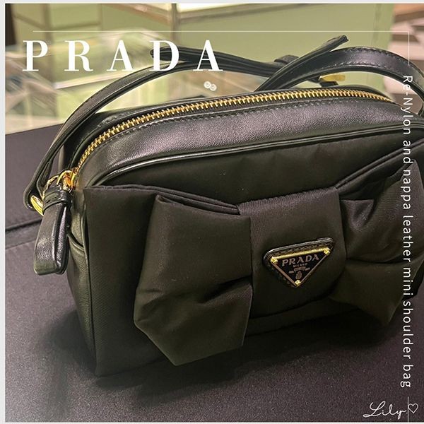 プラダ Re-Nylon ショルダーバッグ1BH166_RP0C【環境貢献できる】リボン♪