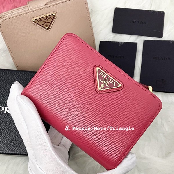 人気話題コラボ！プラダ Zip Compact Wallet ジップコンパクト財布 偽物♪