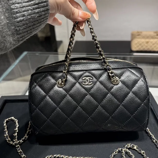 シャネル ミニ ボストンバッグ 25P AP4474 B10583 C3906