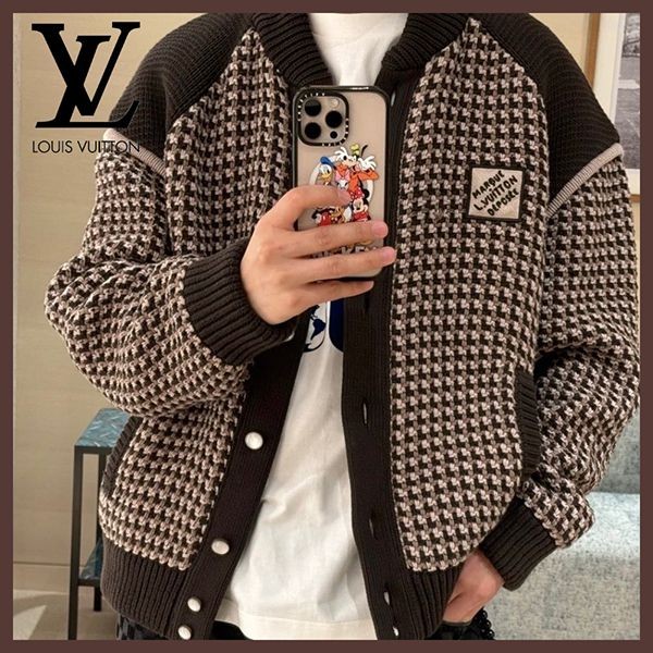 ルイヴィトン★STITCH JACQUARD ブルゾン 偽物 1AHBTM
