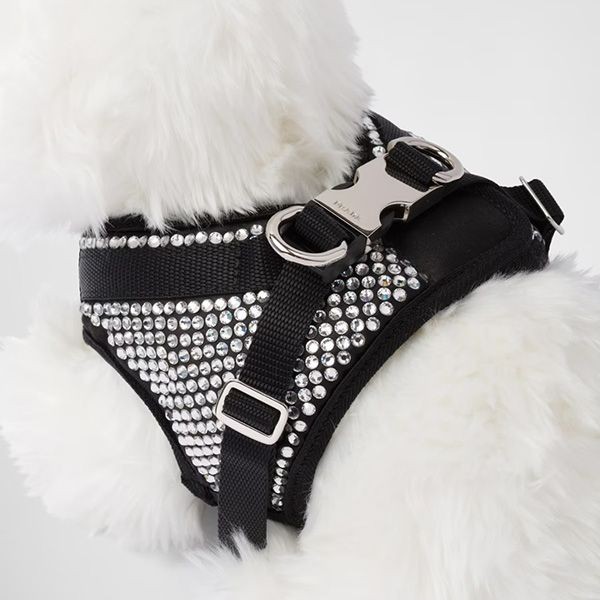 プラダ クリスタルスタッズ 犬用ハーネス 偽物 ロゴ付き【25ans掲載】pd0219