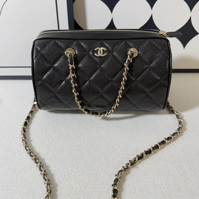 シャネル ミニ ボストンバッグ 25P AP4474 B10583 C3906