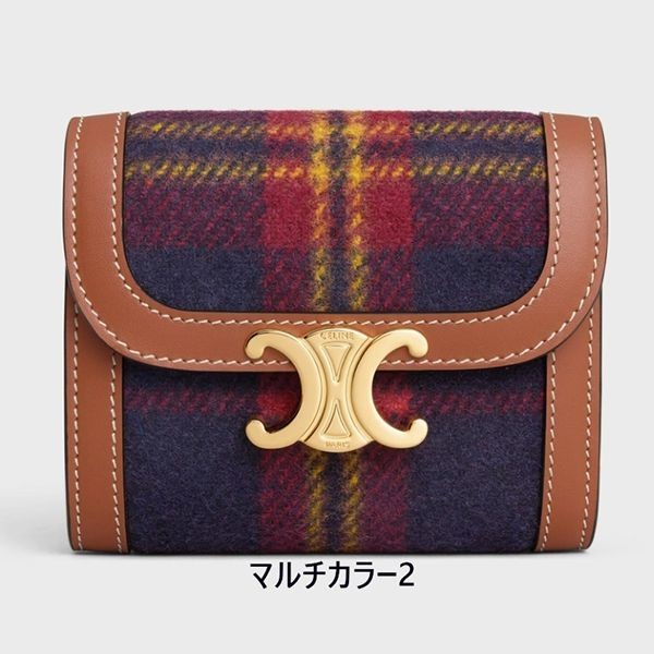 雑誌掲載★【セリーヌ】スモール 偽物 フラップウォレットトリオンフ 10D782GH9.02GJ