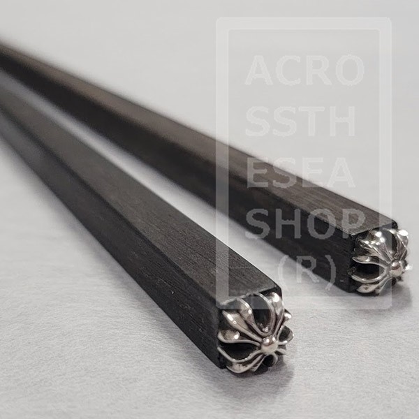 クロムハーツ 黒檀のお箸 偽物 CH Plus プラス CHOPSTICKS