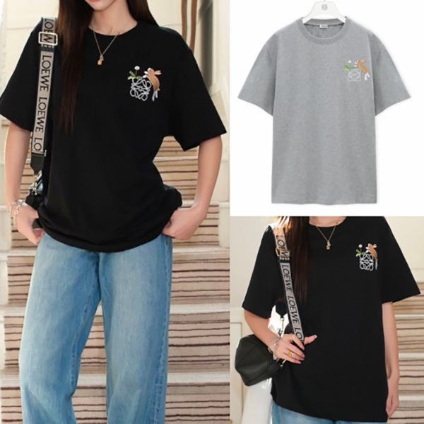 ギフト人気◆ロエベ Suna Fujita コピー コラボ リラックスフィット Tシャツ lew02191